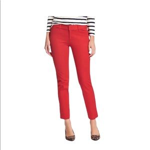 Old Navy “Robbie Red” Mid Rise Pixie Ankle Pants
